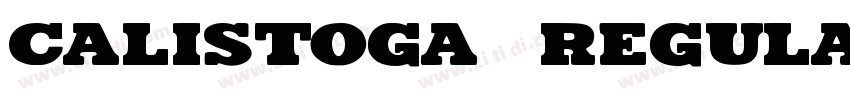 Calistoga  Regular字体转换